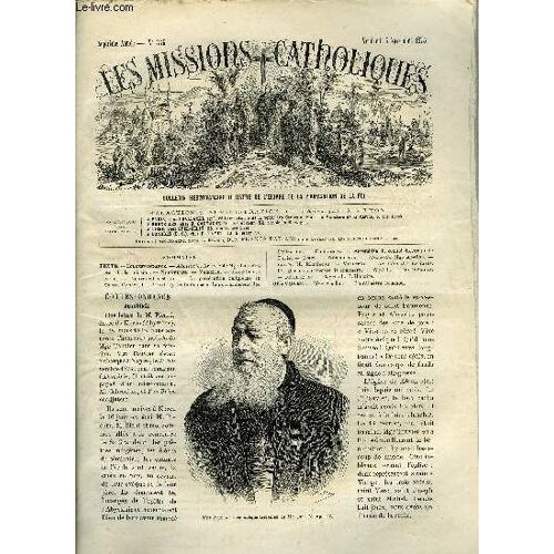 Les Missions Catholiques N° 335 - Abyssinie, Arrivée De Mgr Touvier, État De La Mission, Les Osages Catholiques Et Le Gouvernement Des Etats Unis, Assemblée Du Comité Diocésain De Paris, Mgr Apelian(...)