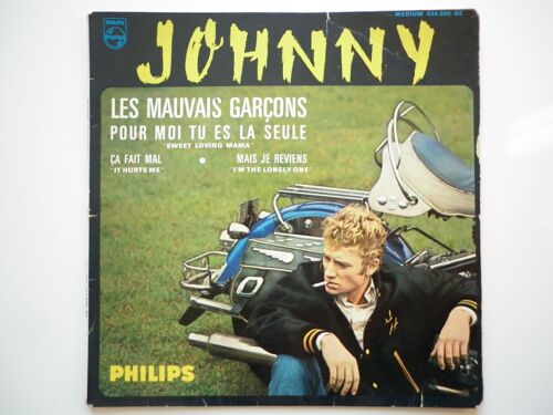 Johnny Hallyday 45tours Ep Vinyle Les Mauvais Garçons