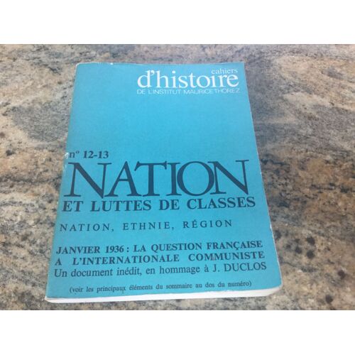 Cahiers DHistoire 1213