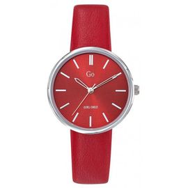Go Girl Montre Femme Acier Cuir Rouge 699315