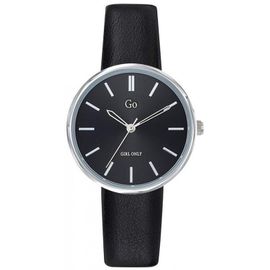 Go Girl Montre Femme Acier Cuir Noir 699317