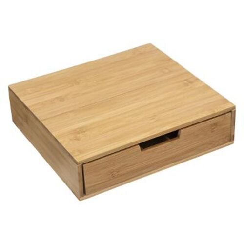 Porte-Capsules Tiroir En Bambou "Rota" 34cm Naturel