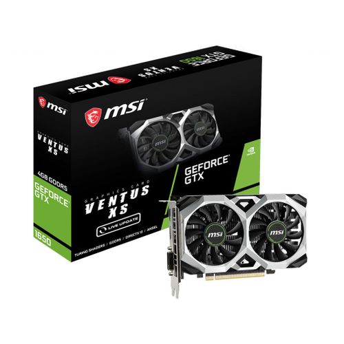 MSI GeForce GTX 1650 VENTUS XS 4G - Carte graphique - GF GTX 1650 - 4 Go GDDR5 - PCIe 3.0 x16 - DVI, HDMI, DisplayPort