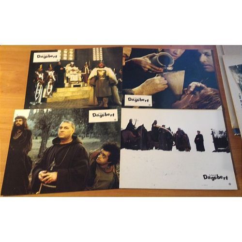 Le Bon Roi Dagobert - Coluche - Michel Serrault - Dino Risi - Carole Bouquet - Jeu Incomplet 8/12 Photos D'exploitation Du Film En Couleur 21x27 Cm - 1984