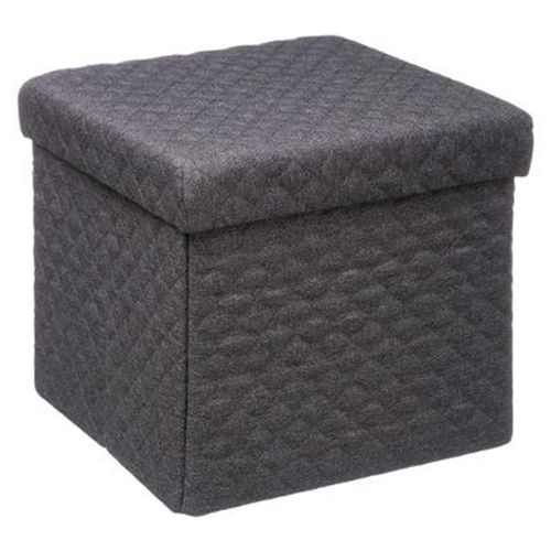 Pouf Carré Design "Mix N'modul" 31cm Gris Foncé