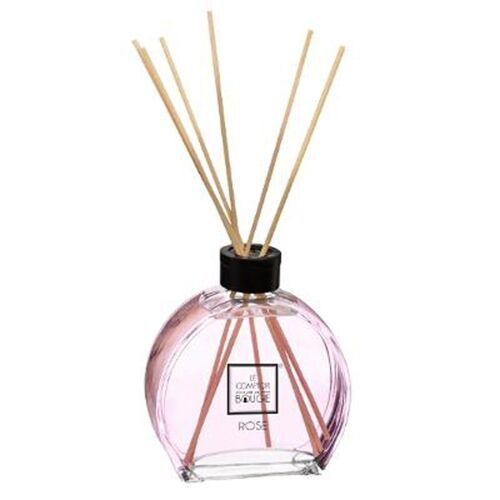 Diffuseur de Parfum & 6 Bâtonnets "Haly" 100ml Rose