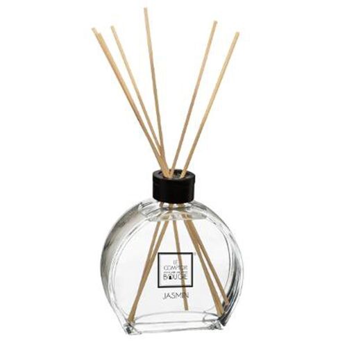 Diffuseur de Parfum & 6 Bâtonnets "Haly" 100ml Jasmin