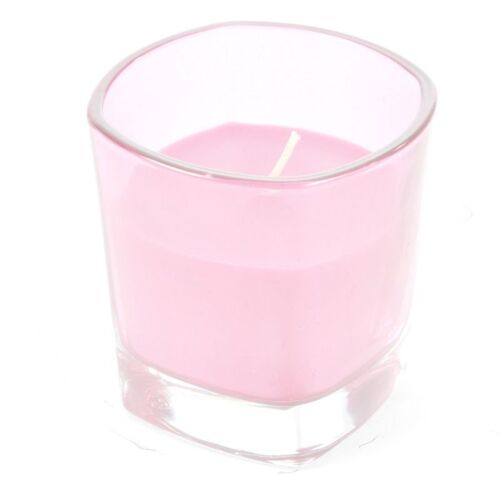 Bougie Parfumée en Verre "Essentiel" 7cm Rose