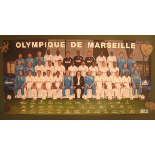 Poster / Photo / Image - O. M. Droit Au But / Olympique De Marseille Saison 2011 / 12 - 60 X 30 Cm