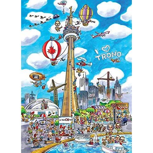 Cobble Hill Doodle Town Toronto Jigsaw Puzzle (1000 Piece)