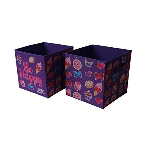 Jojo Siwa Collapsible Storage Cubes (Pack Of 2) Purple