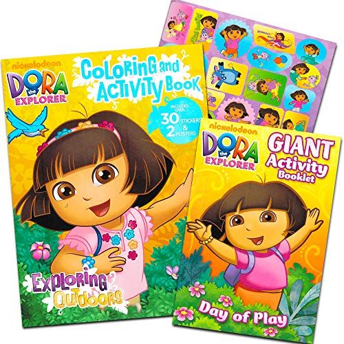 Dora The Explorer Coloring Book Set (2 Coloring Books)