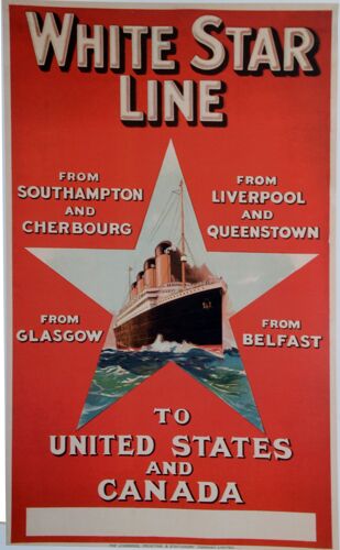 Affiche White Star Line