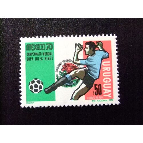 109 Uruguay 1970 / Copa Mundial Mexico / Yvert Pa 372 Mnh
