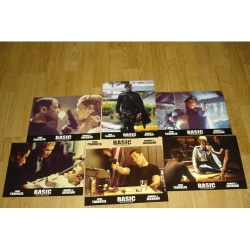 Basic - John Travolta - Samuel L Jackson - John Mctiernan - Jeu Complet 6 Photos D'exploitation Du Film En Couleur 21x27,5 Cm - 2003