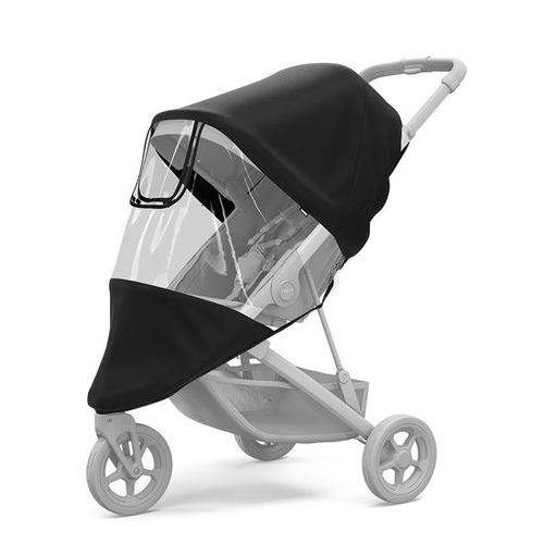 Protège Pluie Compatible Poussette Spring - Noir