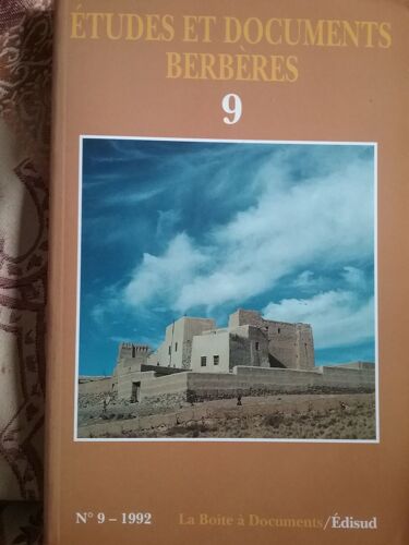 Etudes Et Documents Berberes /09
