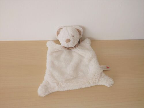 Doudou Ours Blanc Beige Nicotoy
