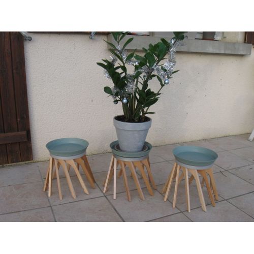 Sellette Bois Support Pot De Fleur