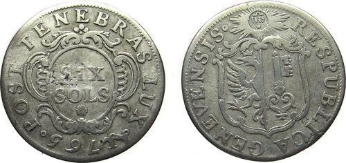 6 Sols 1765 Genève