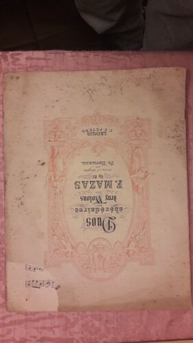 Duos Abecedaires Pour Deux Violons Par Mazas Op. 85