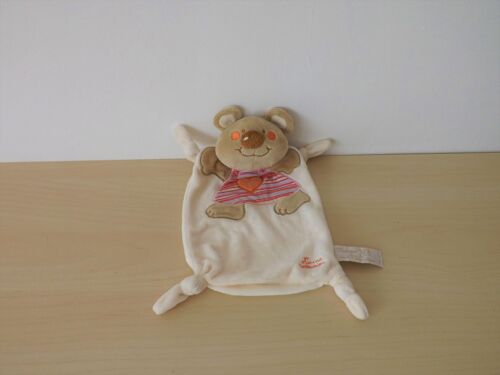 Doudou Ours Beige Rose Tiamo