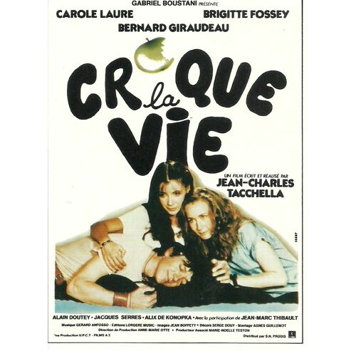 Mini Affichette De Cinéma " Croque La Vie" 1981 Film De Jean-Charles Tachella