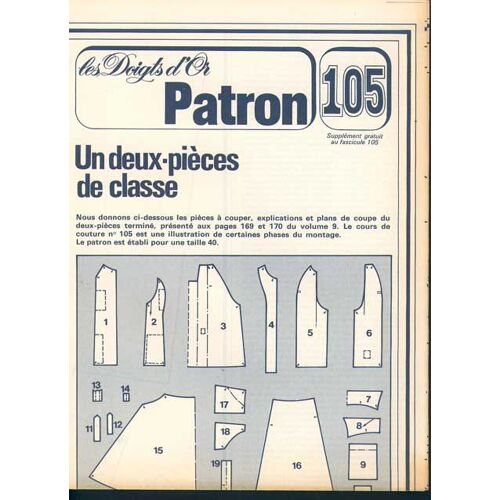 Les Doigts D'or (Patron Seulement) 105