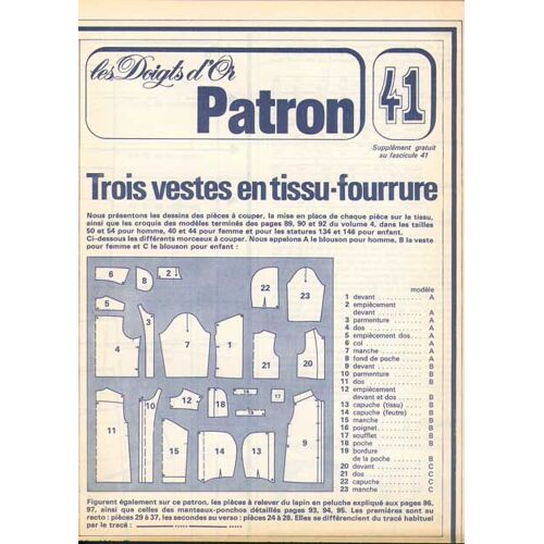 Les Doigts D'or (Patron Seulement) 41