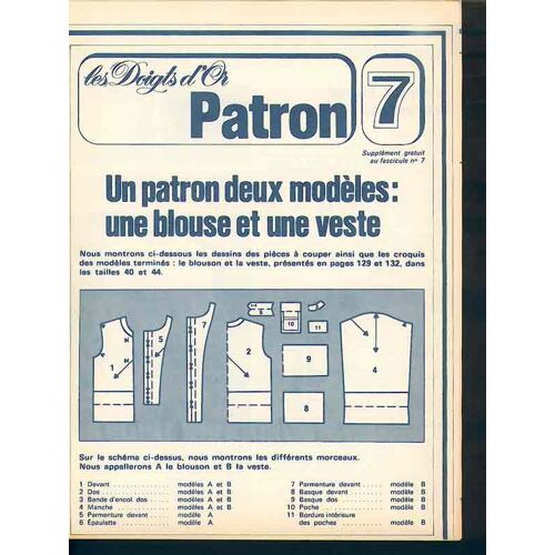 Les Doigts D'or (Patron Seulement) 7