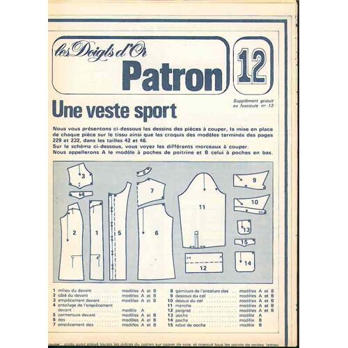 Les Doigts D'or (Patron Seulement) 12