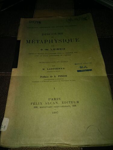 Discours De Métaphysique