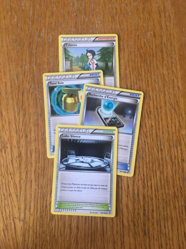 (1725) Labo Silence + Recherche D'énergie + Total Soin + Tcheren (Pokemon)