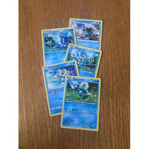 (1545) 3x Grenousse + 2x Croâporal (Pokemon)