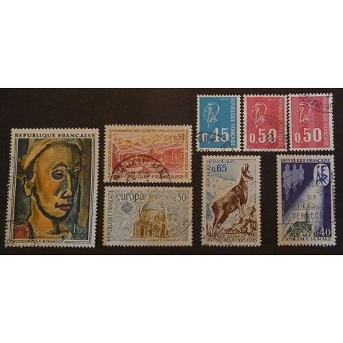 France Oblitéré N°1663 Et + Lot De 8 Timbres De 1971