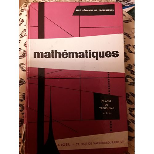 Mathematiques, Une Reunion De Professeurs, Classes De Troisieme. Enseignement Secondaire
