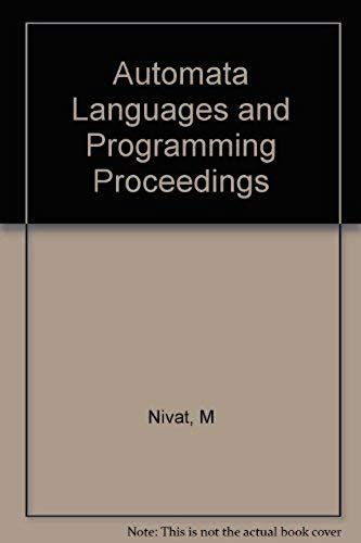 Automata Languages And Programming Proceedings
