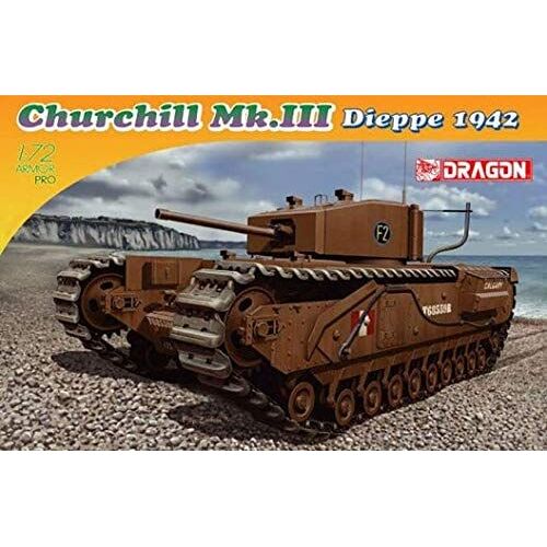 Dragon Models Churchill Mk.Iii, Dieppe 1942 Model Kit (172 Scale)