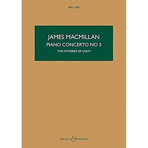 Piano Concerto No. 3 (The Mysteries Of Light): Study Score
