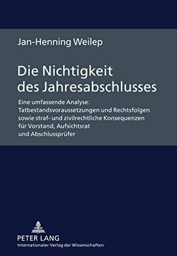 Die Nichtigkeit Des Jahresabschlusses