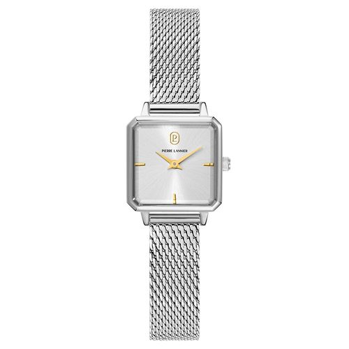 Montre Femme Leonor Argenté Cadran Argenté Bracelet Acier Milanais Argenté 12 Mm