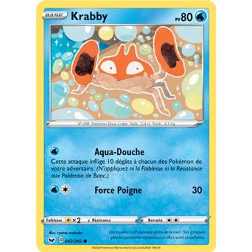 Krabby - 42/202 - Epée Et Bouclier