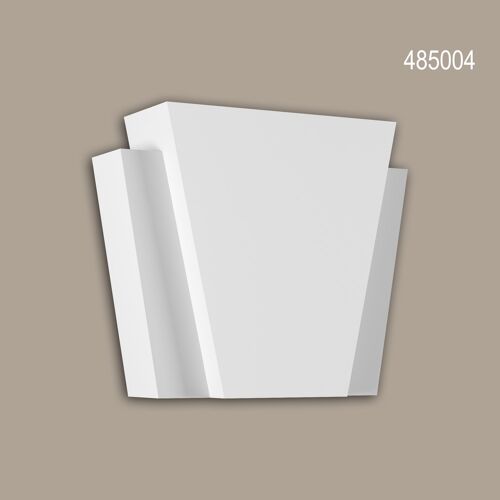 Clé de voûte Profhome 485004 Élément de façade Encadrement de fenêtre Élement décorative design intemporel classique blanc
