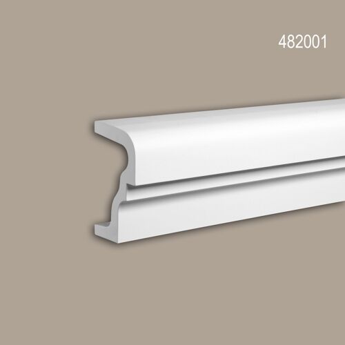 Appui de fenêtre Profhome 482001 Moulure exterieure Élément de façade Élement décorative design moderne blanc 2 m