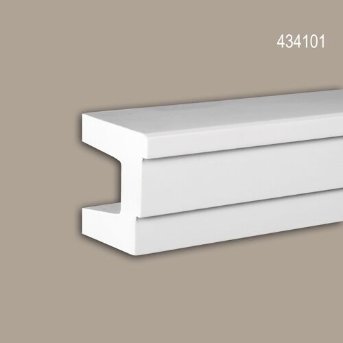 Architrave Profhome 434101 Profil de façade Moulure décorative Moulure exterieure design moderne blanc 2 m