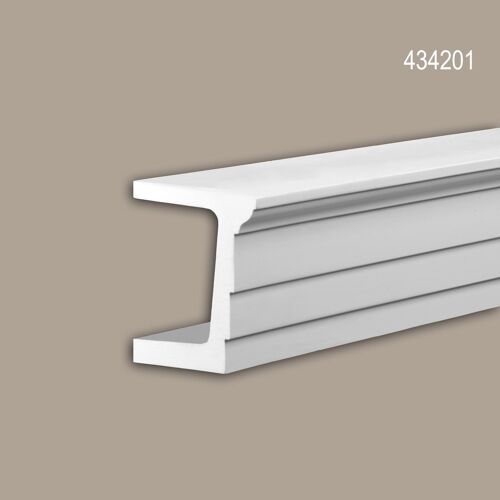 Architrave Profhome 434201 Profil de façade Moulure décorative Moulure exterieure design moderne blanc 2 m