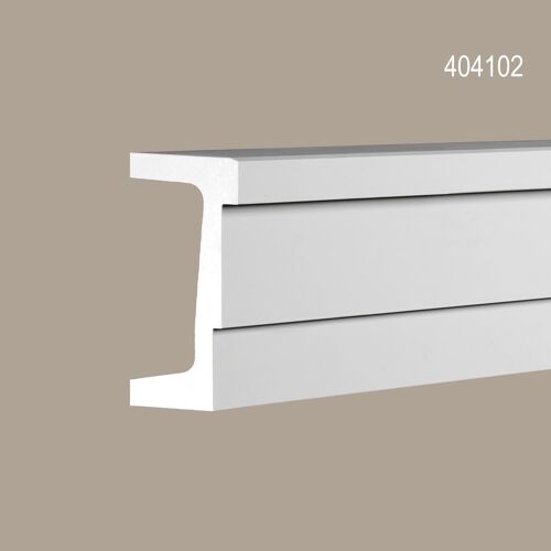 Architrave Profhome 404102 Profil de façade Moulure décorative Moulure exterieure design moderne blanc 2 m