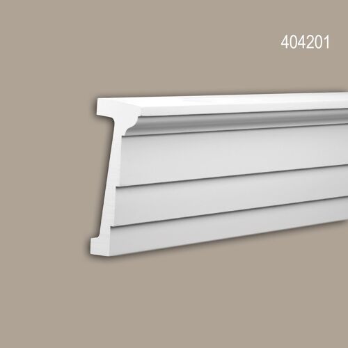 Architrave Profhome 404201 Profil de façade Moulure décorative Moulure exterieure design moderne blanc 2 m