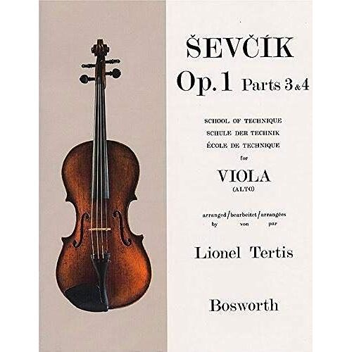 Bosworth Sevcik - Viola Studies Op.1 Parts 3 & 4 School Of The Technique Tuition Books & Learning Materia Viola