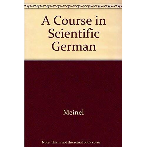 A Course In Scientific German